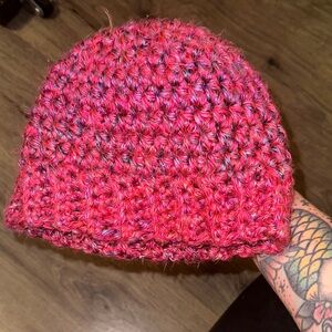 Handcrafted Pink Crochet Beanie